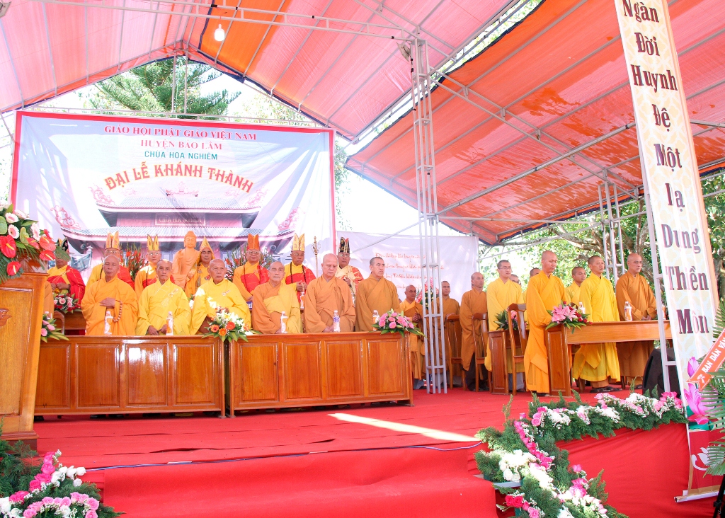 lễ khánh thành chùa Hoa Nghiêm đã thành tựu viên mãn Đại lễ khánh thành chùa Hoa Nghiêm đã thành tựu viên mãn