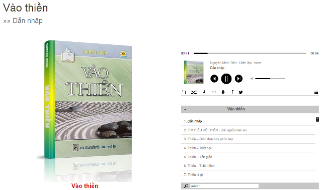 sách nói vào thiền